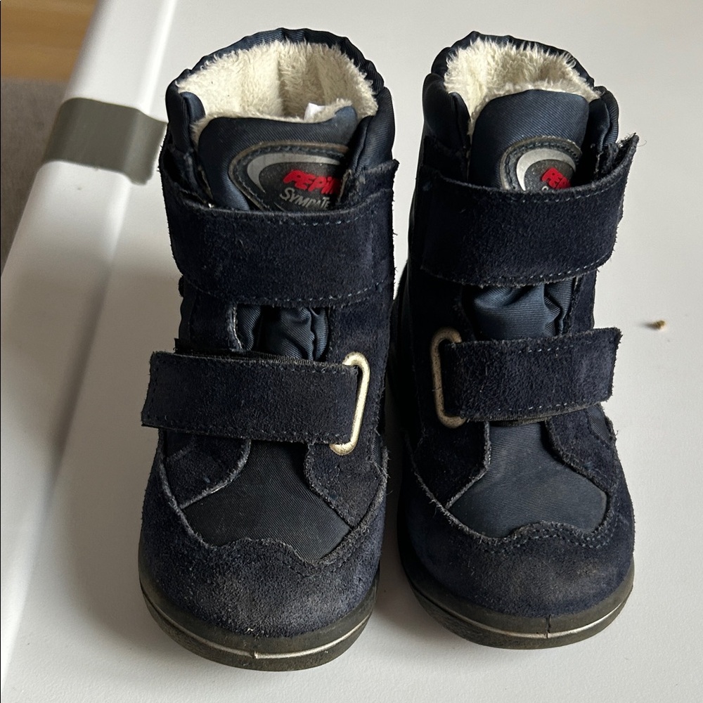 Ricosta Navy Kids Boots with Velcro